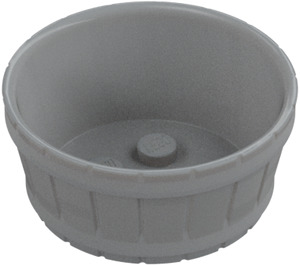 LEGO Medium Stone Gray Barrel 4.5 x 4.5 with Axle Hole (64951)