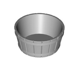 LEGO Medium Stone Gray Barrel 4.5 x 4.5 without Axle Hole (4424)