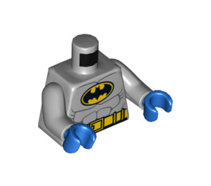 LEGO Medium Stone Gray Batman Torso with Blue Hands (973 / 76382)