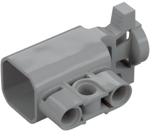 LEGO Medium Stone Gray Beam 1 x 3 with Shooter Barrel (35456)