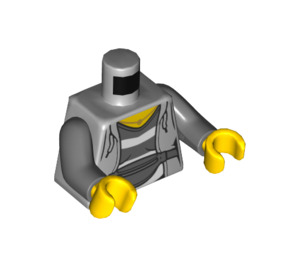 LEGO Mittleres Steingrau Groß Betty Minifig Torso (973 / 76382)