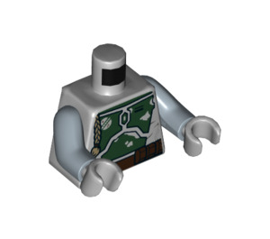 LEGO Medium steengrijs Boba Fett met Donker zandbruin Pauldron Minifiguur Torso (973 / 76382)