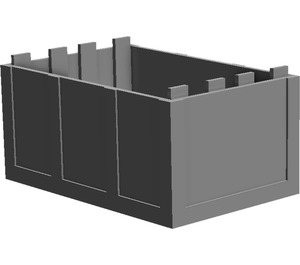 LEGO Mittleres Steingrau Box 4 x 6 (4237 / 33340)