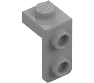 LEGO Grigio pietra medio Staffa 1 x 1 con 1 x 2 Piastra Giù (79389)