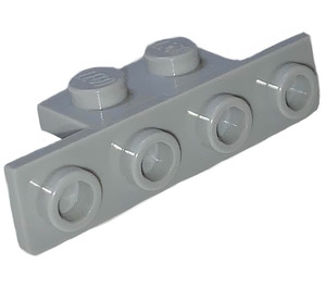 LEGO Medium Stone Gray Bracket 1 x 2 - 1 x 4 with Rounded Corners and Square Corners (28802)