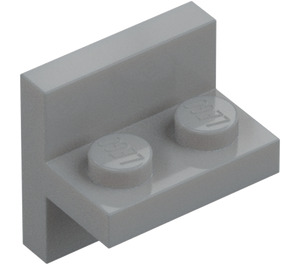 LEGO Gris piedra medio Soporte 1 x 2 con Vertical Plana 2 x 2 (41682)