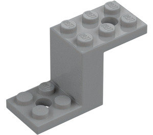 LEGO Grigio pietra medio Staffa 2 x 5 x 2.3 e supporto interno per bottoncino (28964 / 76766)