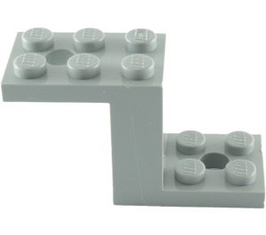 LEGO Medium Stone Gray Bracket 2 x 5 x 2.3 without Inside Stud Holder (6087)