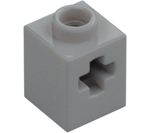 LEGO Medium Stengrå Kloss 1 x 1 med Axelhål (73230)