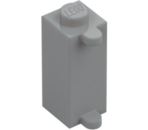 LEGO Medium Stone Gray Brick 1 x 1 x 2 with Shutter Holder (3581)