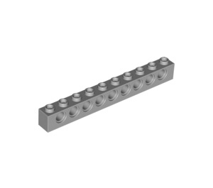 LEGO Medium Steengrijs Steen 1 x 10 met Gaten (2730)
