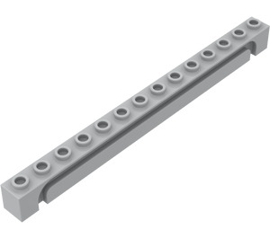 LEGO Medium Stone Gray Brick 1 x 14 with Groove (4217)