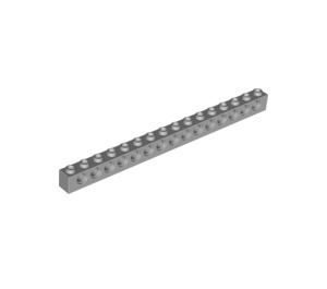 LEGO Medium Stone Gray Brick 1 x 16 with Holes (3703)