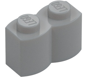 LEGO Medium Stengrå Kloss 1 x 2 Log (30136)