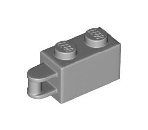 LEGO Gris pierre moyen Brique 1 x 2 avec Charnière Shaft (Arbre affleurant) (34816)