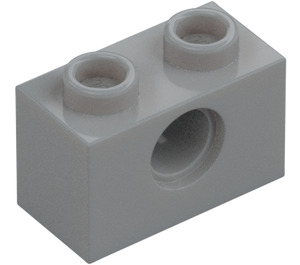 LEGO Medium steengrijs Steen 1 x 2 met Gat (3700)