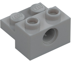 LEGO Medium Stone Gray Brick 1 x 2 with Hole and 1 x 2 Plate (73109)