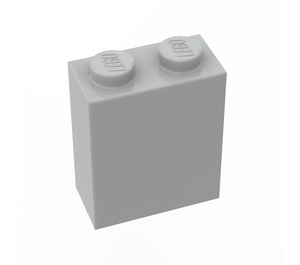 LEGO Gris pierre moyen Brique 1 x 2 x 2 sans guide d'axe ni encoche pour tenon à l'intérieur