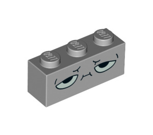 LEGO Medium Stone Gray Brick 1 x 3 with Rick Decoration (3622 / 38291)