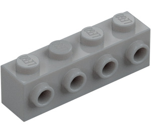 LEGO Medium Stone Gray Brick 1 x 4 with 4 Studs on One Side (30414)