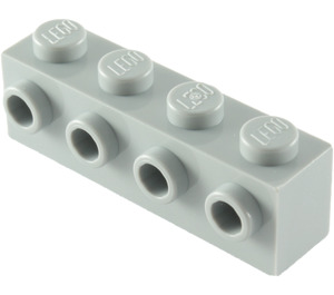 LEGO Gris pierre moyen Brique 1 x 4 avec 4 Goujons sur Une Côté (30414)