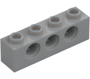 LEGO Medium Stone Gray Brick 1 x 4 with Holes (3701)