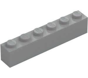 LEGO Medium Stone Gray Brick 1 x 6 (3009 / 30611)