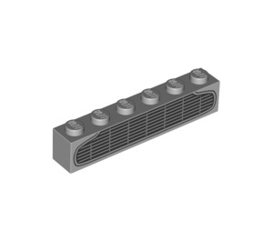 LEGO Medium Stone Gray Brick 1 x 6 with Aston Martin DB5 Grille (3009 / 100675)