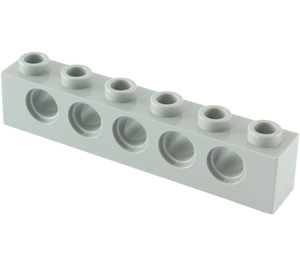 LEGO Medium Steengrijs Steen 1 x 6 met Gaten (3894)