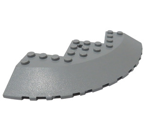 LEGO Gris pierre moyen Brique 10 x 10 Rond Coin avec Tapered Bord (58846)