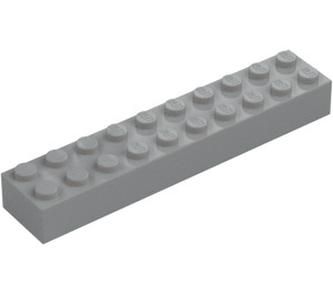 LEGO Medium Stone Gray Brick 2 x 10 (3006 / 92538)