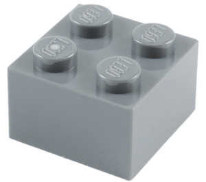 LEGO Mittleres Steingrau Stein 2 x 2 (3003 / 6223)