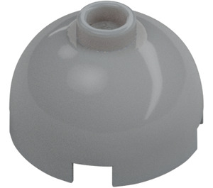 LEGO Medium Stone Gray Brick 2 x 2 Round with Dome Top (Safety Stud, Axle Holder) (3262 / 30367)