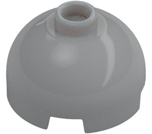 LEGO Medium Stone Gray Brick 2 x 2 Round with Dome Top (with Axle Holder) (3262 / 30367)