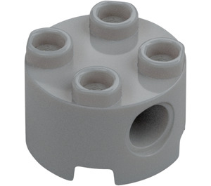 LEGO Medium steengrijs Steen 2 x 2 Rond met Gaten (17485 / 79566)