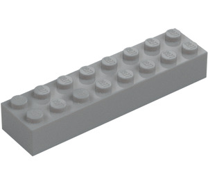 LEGO Grigio pietra medio Mattoncino 2 x 8 (3007 / 93888)