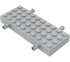 LEGO Medium Stone Gray Brick 4 x 10 with Wheel Holders (30076 / 66118)