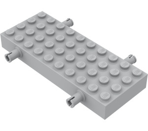 LEGO Medium Steengrijs Steen 4 x 10 met Wiel Holders (30076 / 66118)