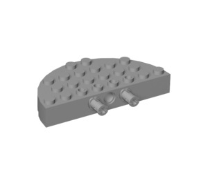 LEGO Gris pierre moyen Brique 4 x 8 Rond Semi Cercle Assembly (47974 / 48147)
