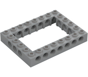 LEGO Grigio pietra medio Mattoncino 6 x 8 con Open Centro 4 x 6 (1680 / 32532)