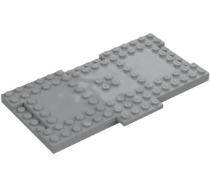 LEGO Medium Stone Gray Brick 8 x 16 with 1 x 4 Sections for Inter-locking (18922)