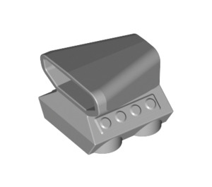 LEGO Medium Stone Gray Car Engine 2 x 2 with Air Scoop (50943)