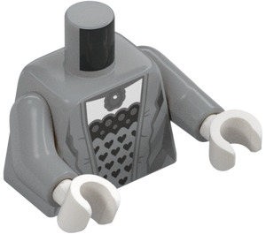 LEGO Medium Stone Gray Choir Ghost Torso (973)