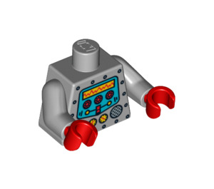 LEGO Střední kamenná šedá Clockwork Robot Trup (973 / 88585)