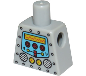 LEGO Medium Stone Gray Clockwork Robot Torso without Arms (973)