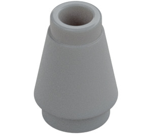 LEGO Medium Stone Gray Cone 1 x 1 with Top Groove (28701 / 59900)