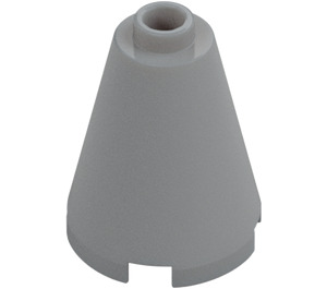 LEGO Medium Stone Gray Cone 2 x 2 x 2 (Open Stud) (3942 / 14918)