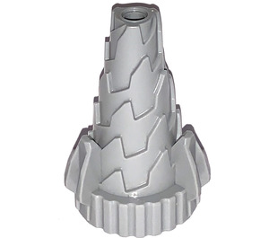 LEGO Medium Stone Gray Cone Stepped Drill with Spikes (64713)