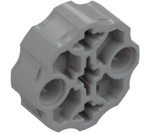 LEGO Medium Stone Gray Connector Round with Pin and Axle Holes (31511 / 98585)