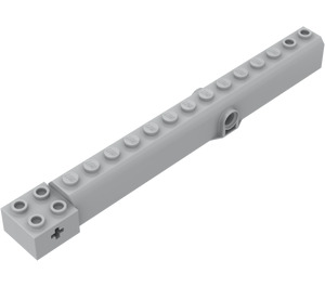 LEGO Medium steingrå Kran Arm Utenfor med Pegholes (57779)